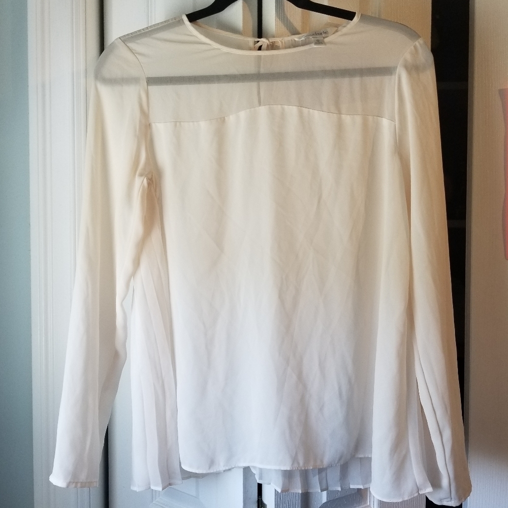 *SOLD* Sheer Off-White Long Sleeve